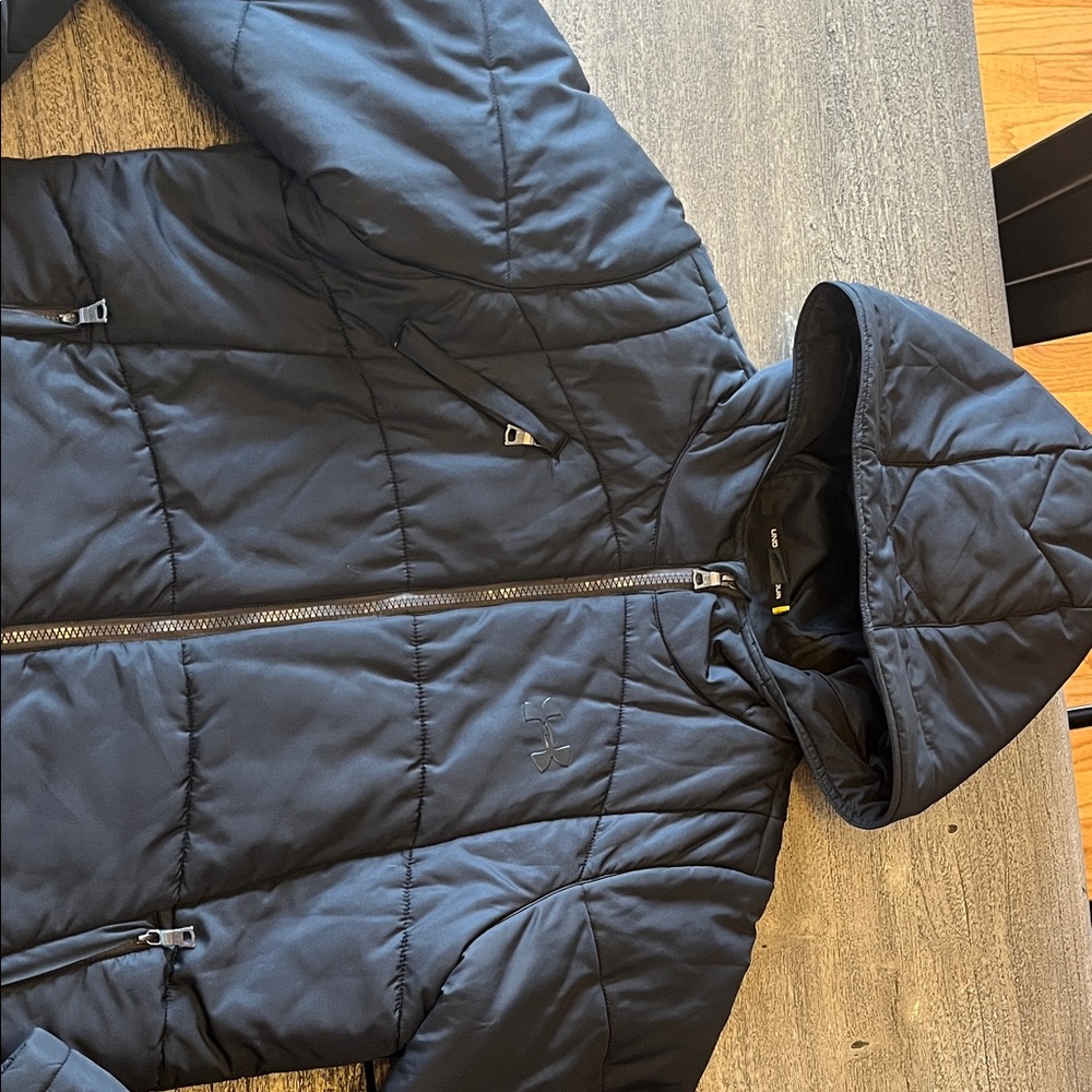Under Armour Black Hooded Puffer Jacket